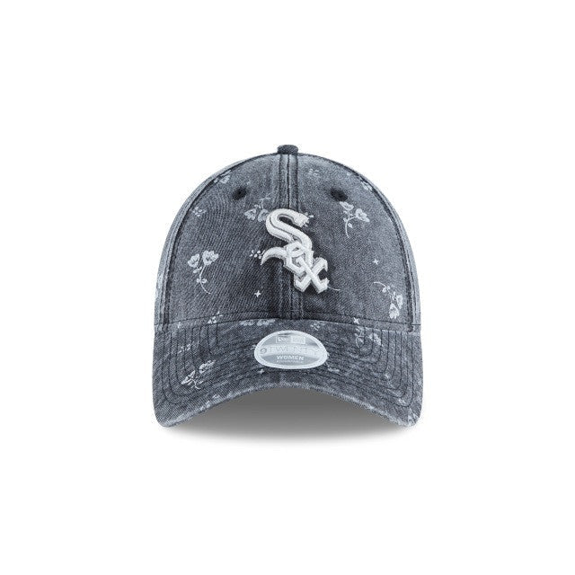 White Sox New Era Charcoal Floral Print Kids Adjustable Cap-1