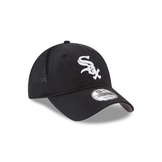 White Sox New Era Perf Pivot Black Adjustable Cap