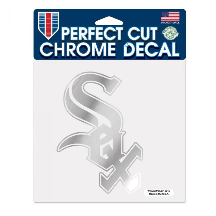White Sox Perfect Cut Chrome Decal 8X8
