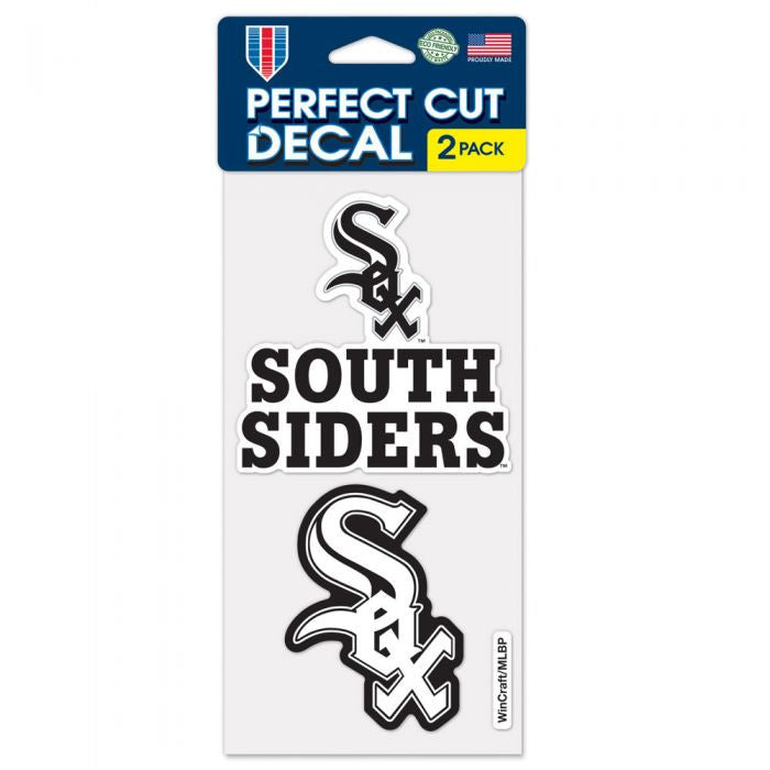 White Sox Perfect Cut Color Decal 4X4 2Pack