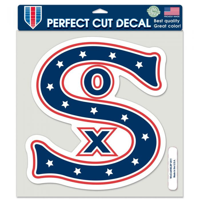 White Sox Perfect Cut Color Decal 8X8