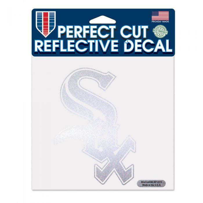 White Sox Perfect Cut Reflective Decal 8X8