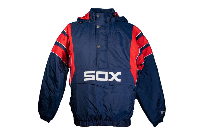 White Sox Starter 1983 Navy 1/4 Zip Retro Pullover Jacket