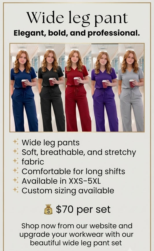 Wide leg pant Set ($60 set OFFER)
