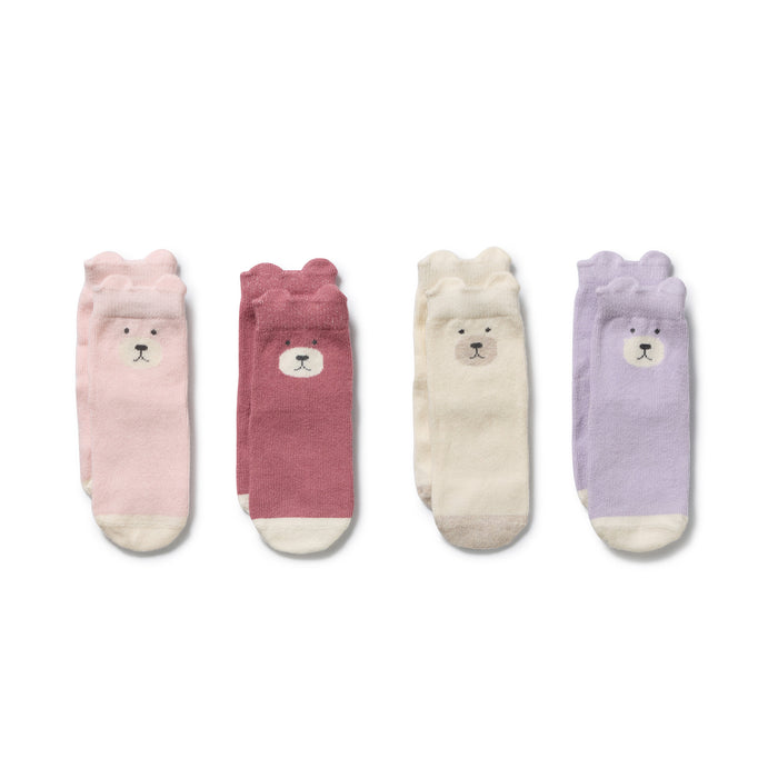 Wilson & Frenchy Girl Organic 4 Pack Baby Socks
