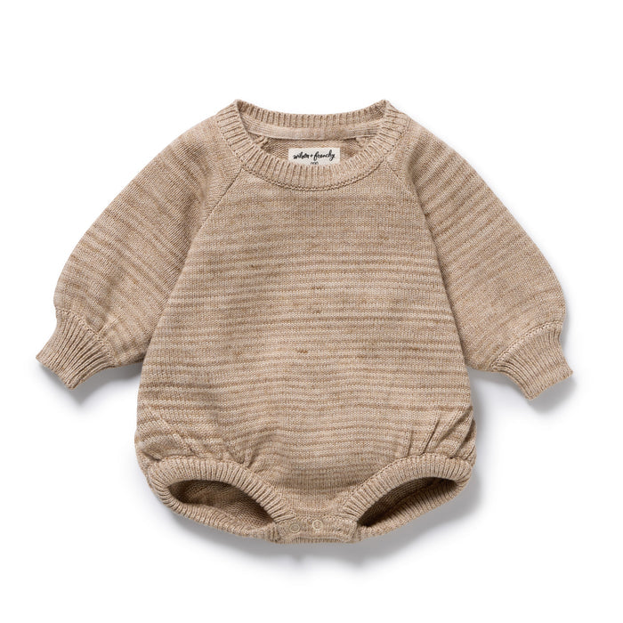 Wilson & Frenchy Knitted Bauble Bodysuit - Sandstone