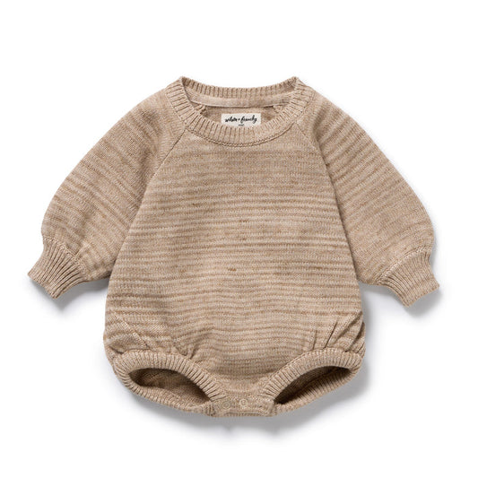 Wilson & Frenchy Knitted Bauble Bodysuit - Sandstone