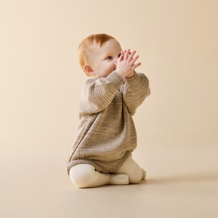 Wilson & Frenchy Knitted Bauble Bodysuit - Sandstone