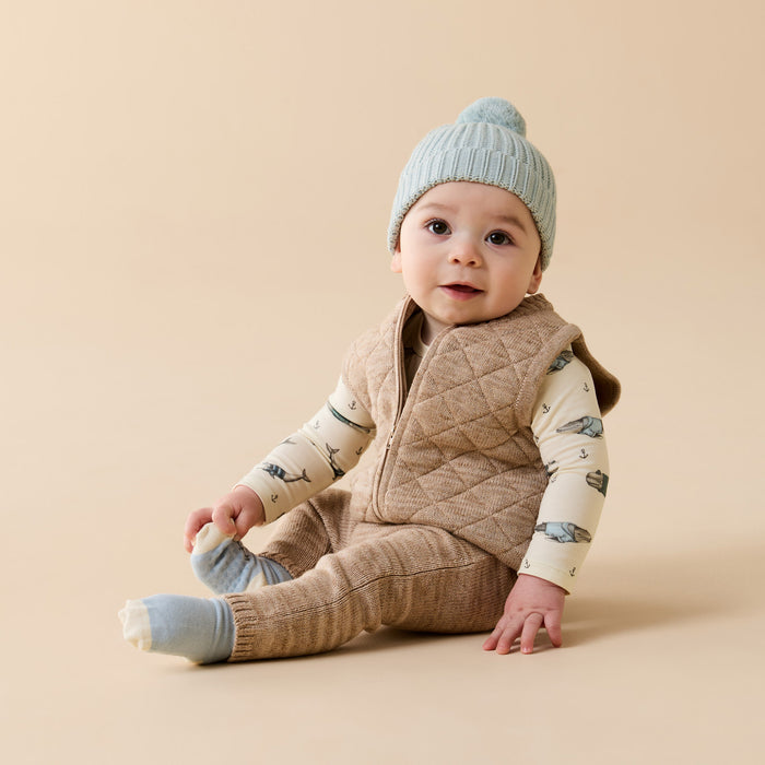Wilson & Frenchy Knitted Vest - Sandstone