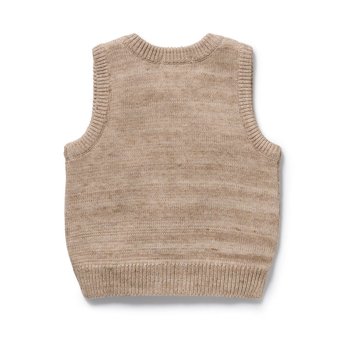 Wilson & Frenchy Knitted Vest - Sandstone