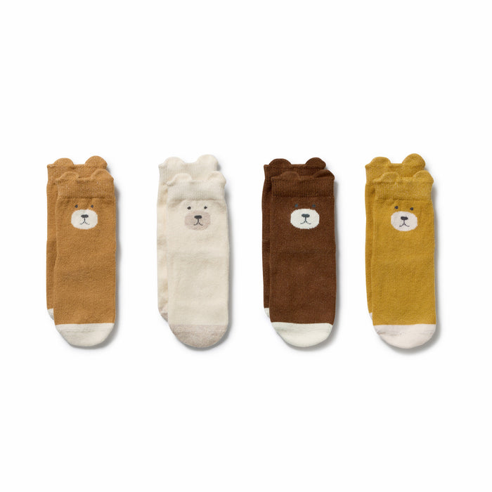Wilson & Frenchy Organic 4 Pack Baby Socks
