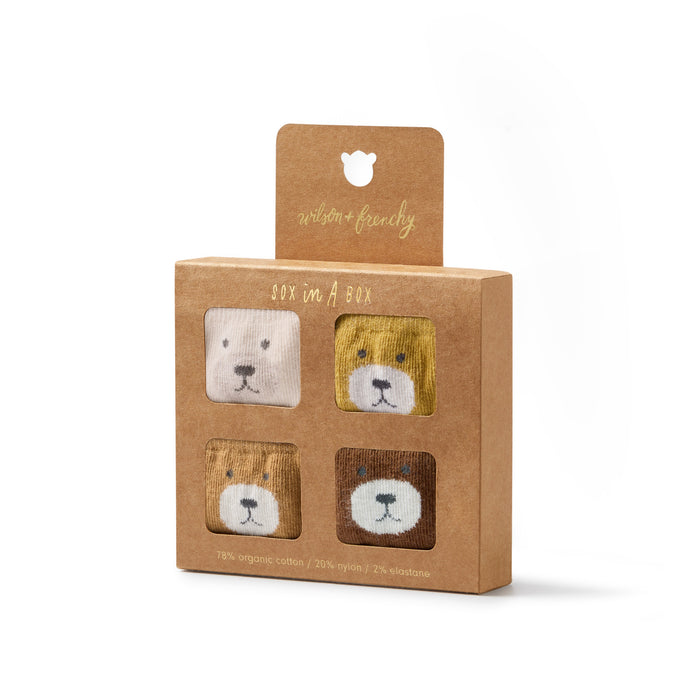 Wilson & Frenchy Organic 4 Pack Baby Socks