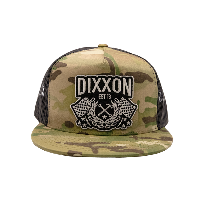 Winners Circle Trucker Hat Camo Black