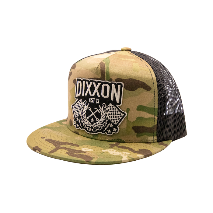 Winners Circle Trucker Hat Camo Black