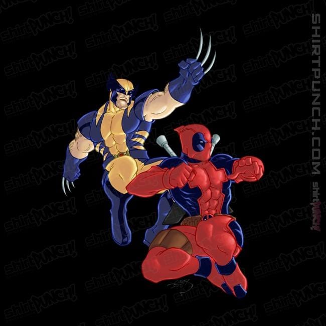 Secret_Shirts Magnets / 3"x3" / Black Wolverine And Deadpool