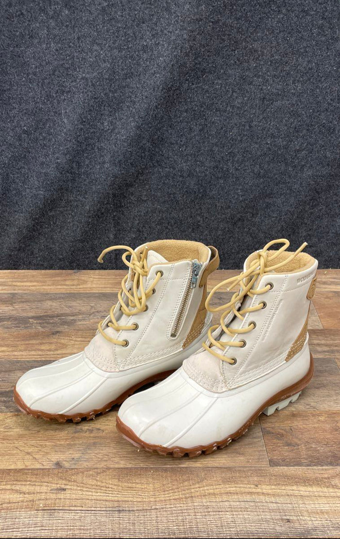 Wolverine Torrent Waterproof White Leather Duck Boots Men Size 11