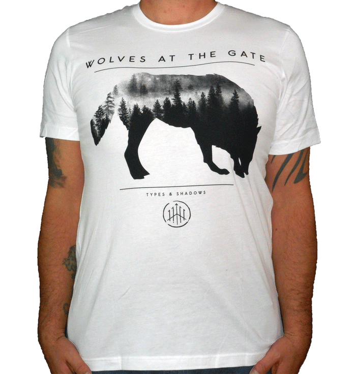WOLVES AT THE GATE (Wolf White) Men's T-Shirt