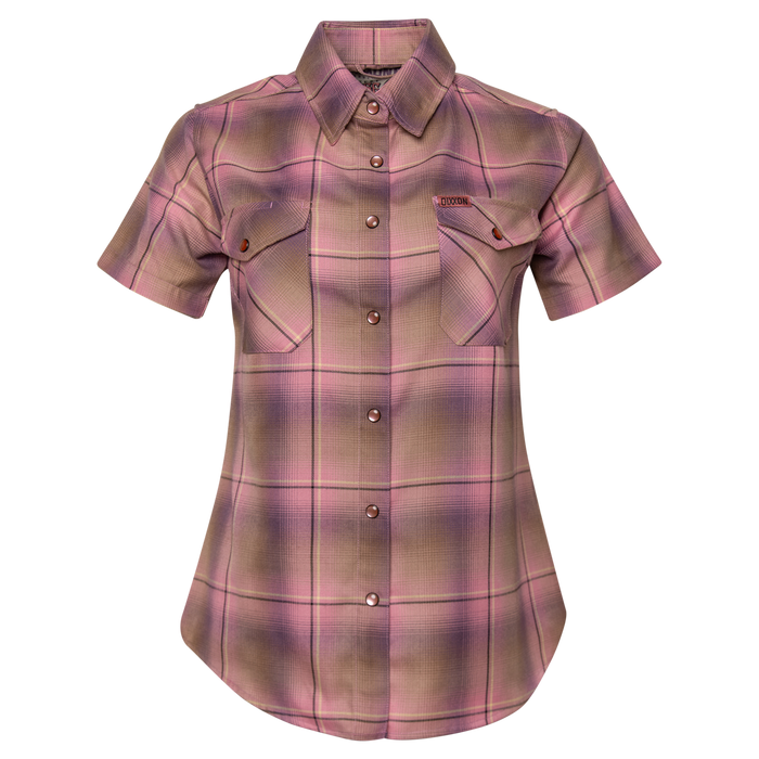 Women's Desert Rose Short Sleeve Flannel