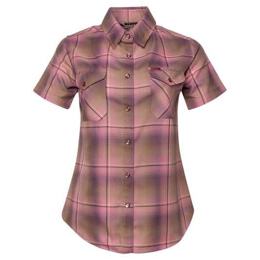 Women's Desert Rose Short Sleeve Flannel