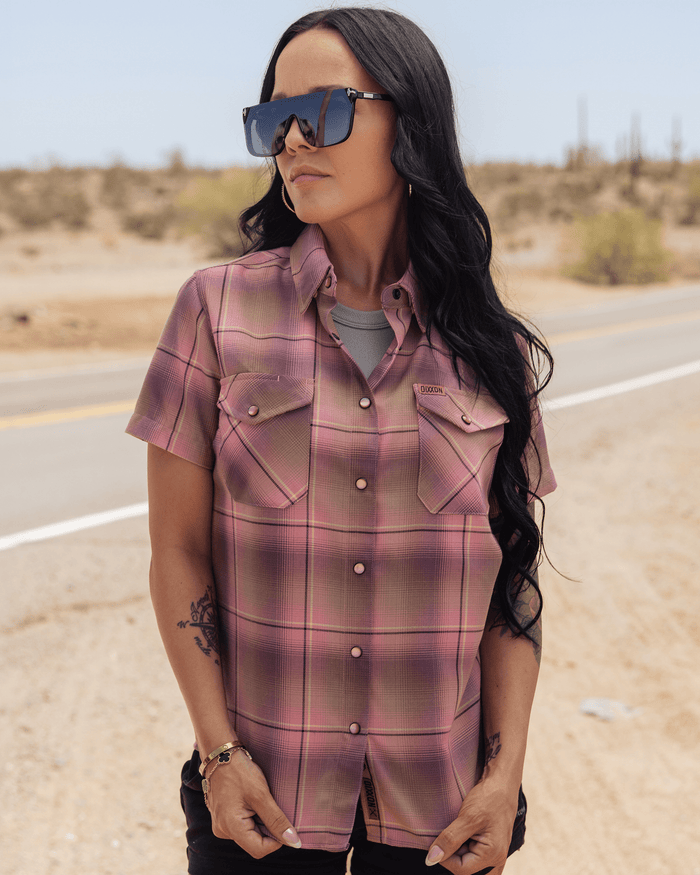 Women's Desert Rose Short Sleeve Flannel - Dixxon Flannel Co.