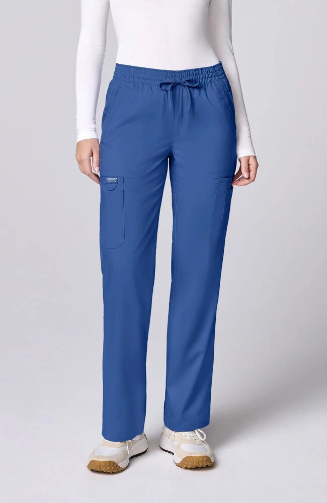 Women's Scrub Set: 2-Pocket Sweetheart V-Neck Scrub Top & 12-Pocket Scrub Pant