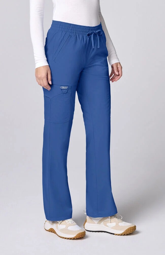 Women's Scrub Set: 2-Pocket Sweetheart V-Neck Scrub Top & 12-Pocket Scrub Pant