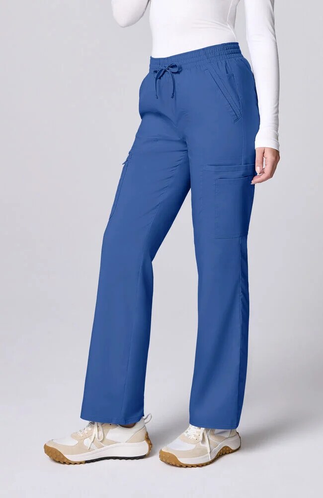 Women's Scrub Set: 2-Pocket Sweetheart V-Neck Scrub Top & 12-Pocket Scrub Pant