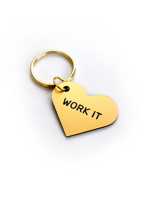 Work It Heart Keytag