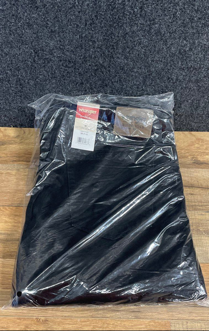 Wrangler Authentics Men's Jeans Black 10ZM200BK Regular Fit Size 36x32 NWT