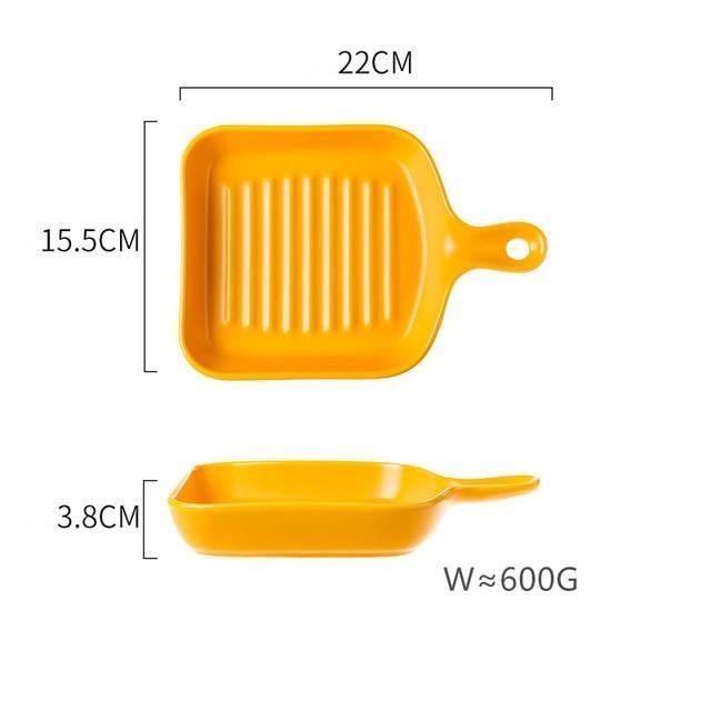 Yellow Baking Tray Plate