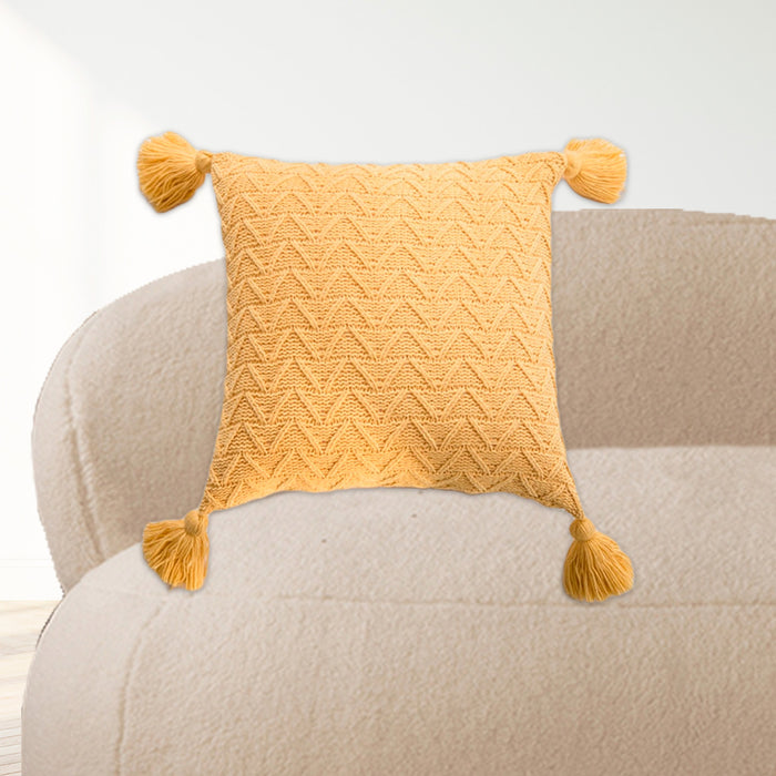 Yellow Twill Cuhion Cover
