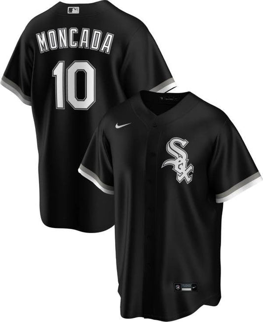 Yoan Moncada #10 Black Alternate Nike Replica Jersey