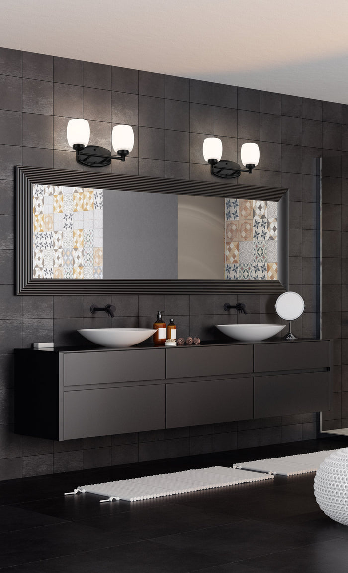 Vanity Z-Lite 745-2V-MB Matte Black Kendrick 2 Light Vanity Z-Lite