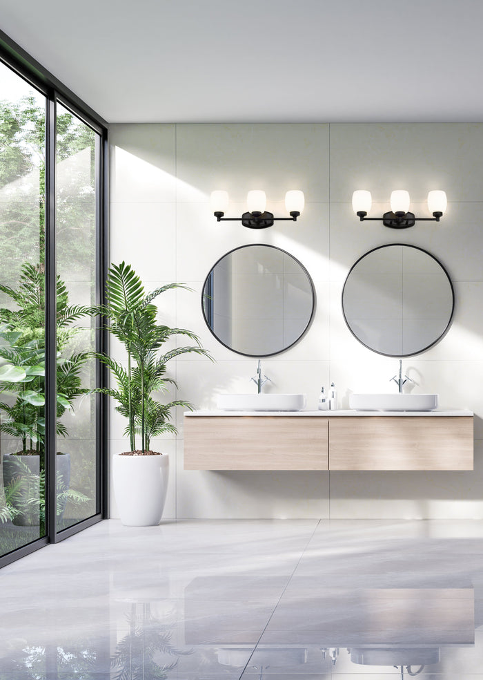 Vanity Z-Lite 745-3V-MB Matte Black Kendrick 3 Light Vanity Z-Lite