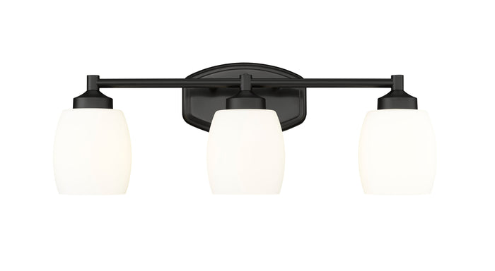 Vanity Z-Lite 745-3V-MB Matte Black Kendrick 3 Light Vanity Z-Lite
