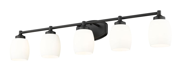 Vanity Z-Lite 745-5V-MB Matte Black Kendrick 5 Light Vanity Z-Lite