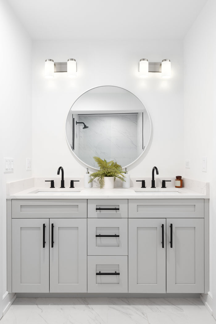 Vanity Z-Lite 746-2V-BN Brushed Nickel Burk 2 Light Vanity Z-Lite