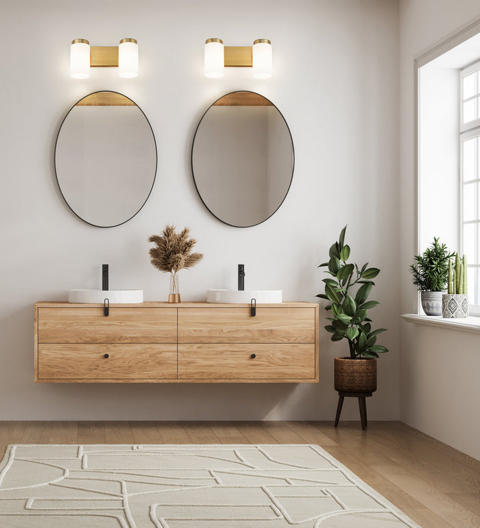 Vanity Z-Lite 746-2V-LG Luxe Gold Burk 2 Light Vanity Z-Lite