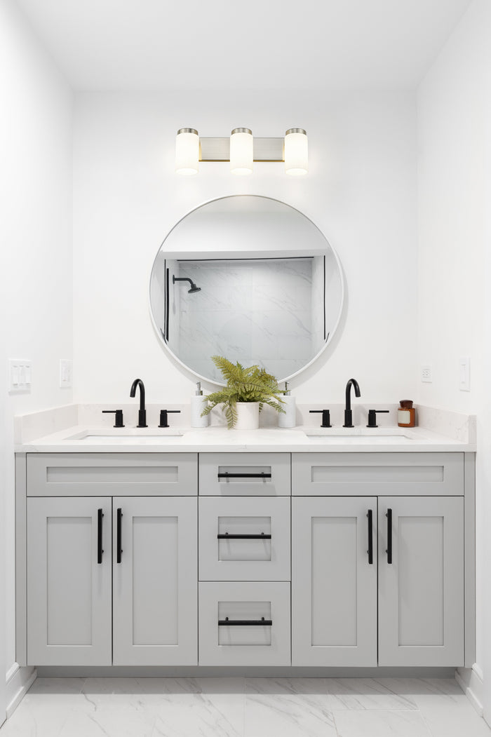 Vanity Z-Lite 746-3V-BN Brushed Nickel Burk 3 Light Vanity Z-Lite