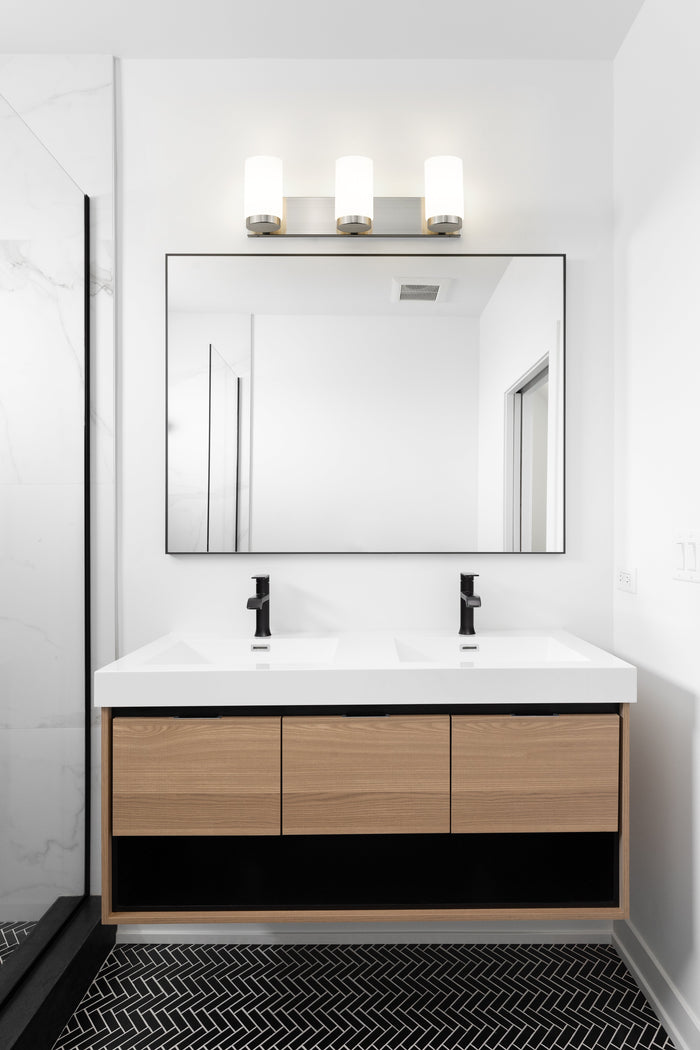 Vanity Z-Lite 746-3V-CH Chrome Burk 3 Light Vanity Z-Lite