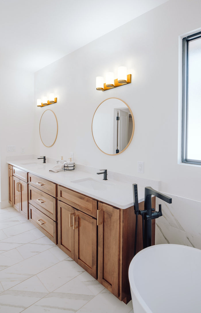Vanity Z-Lite 746-3V-LG Luxe Gold Burk 3 Light Vanity Z-Lite