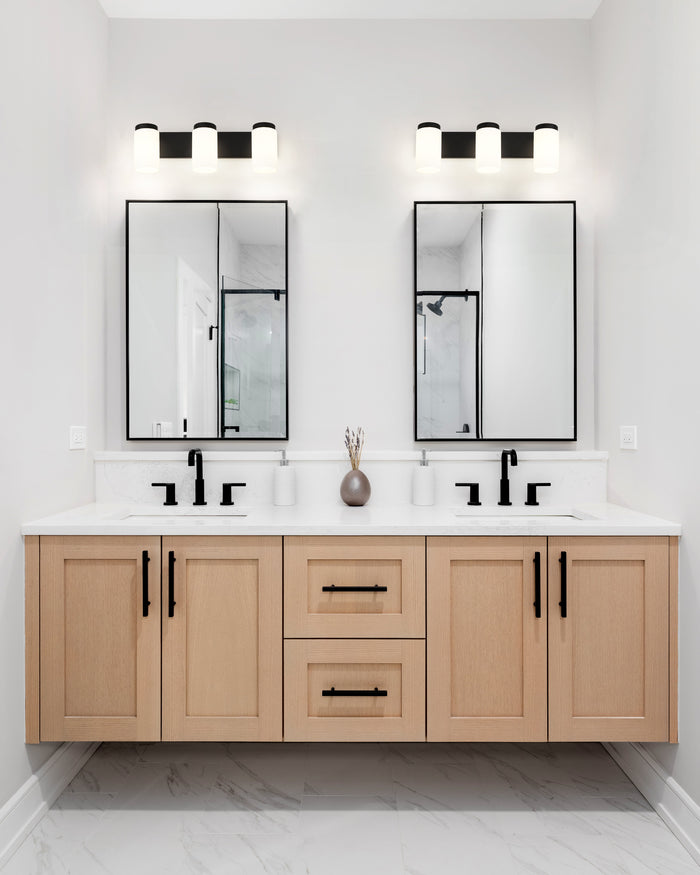 Vanity Z-Lite 746-3V-MB Matte Black Burk 3 Light Vanity Z-Lite