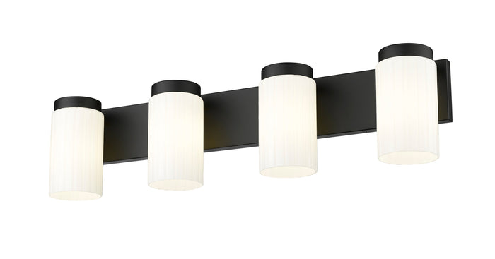 Vanity Z-Lite 746-4V-MB Matte Black Burk 4 Light Vanity Z-Lite