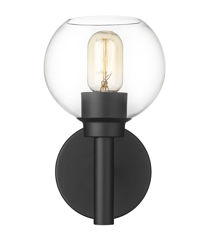 Wall Sconce Z-Lite 7502-1S-MB Matte Black Sutton 1 Light Wall Sconce Z-Lite