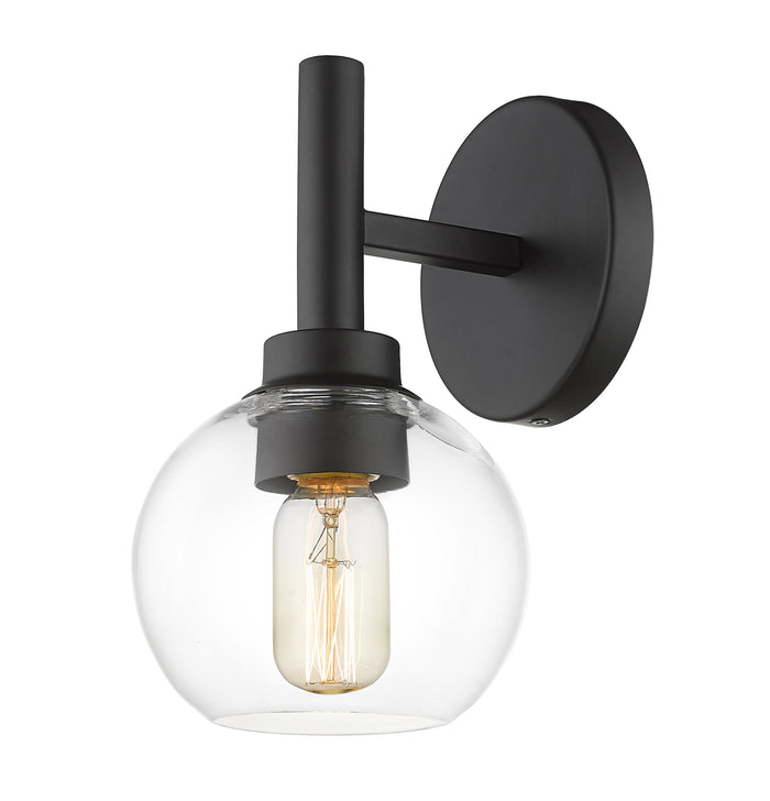 Wall Sconce Z-Lite 7502-1S-MB Matte Black Sutton 1 Light Wall Sconce Z-Lite