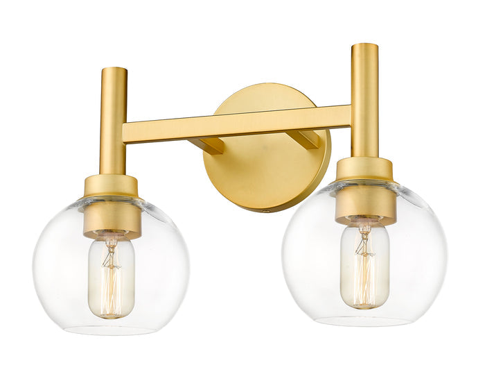 Vanity Z-Lite 7502-2V-BG Brushed Gold Sutton 2 Light Vanity Z-Lite