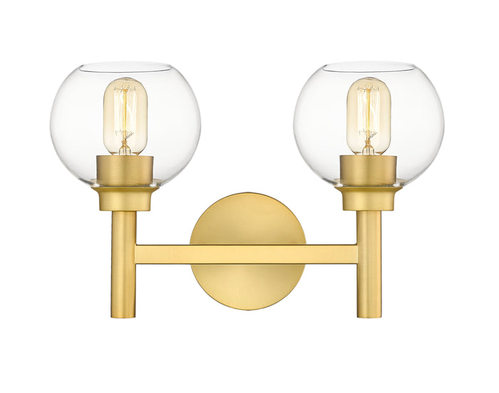 Vanity Z-Lite 7502-2V-BG Brushed Gold Sutton 2 Light Vanity Z-Lite