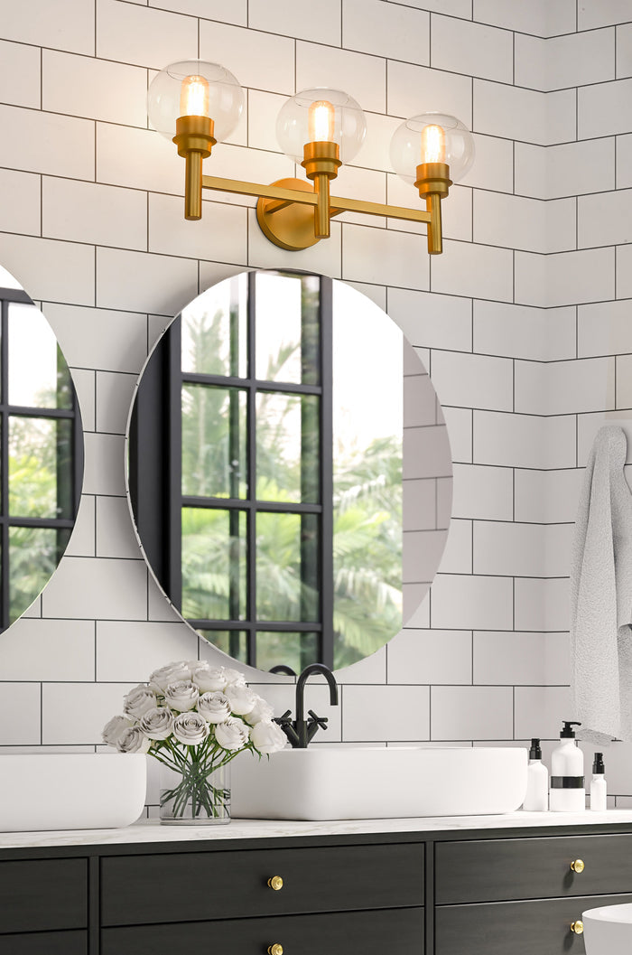 Vanity Z-Lite 7502-3V-BG Brushed Gold Sutton 3 Light Vanity Z-Lite