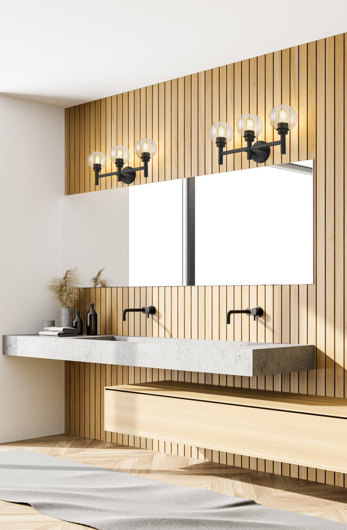 Vanity Z-Lite 7502-3V-MB Matte Black Sutton 3 Light Vanity Z-Lite
