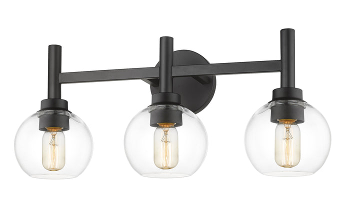 Vanity Z-Lite 7502-3V-MB Matte Black Sutton 3 Light Vanity Z-Lite